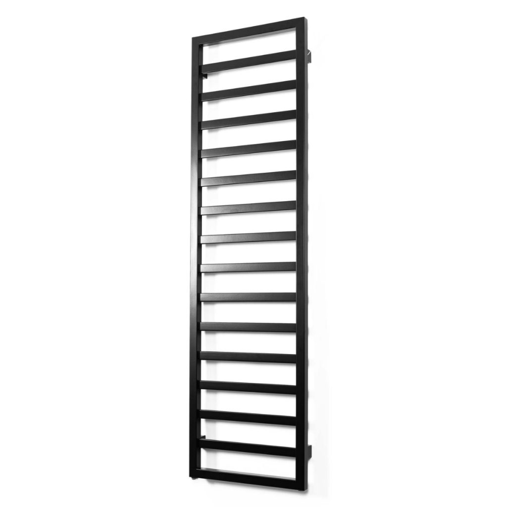 Nowoczesny grzejnik dekoracyjny do łazienki ENIX Billo w kolorze czarnym