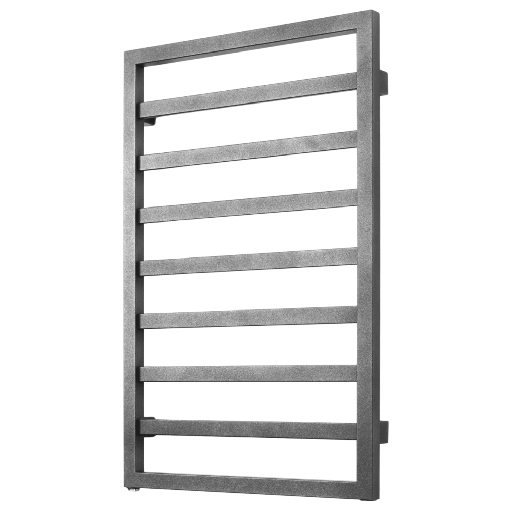 Minimalistyczny grzejnik dekoracyjny do łazienki ENIX Billo w kolorze graphite