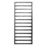 Nowoczesny grzejnik dekoracyjny do łazienki ENIX Billo w kolorze graphite - widok z przodu