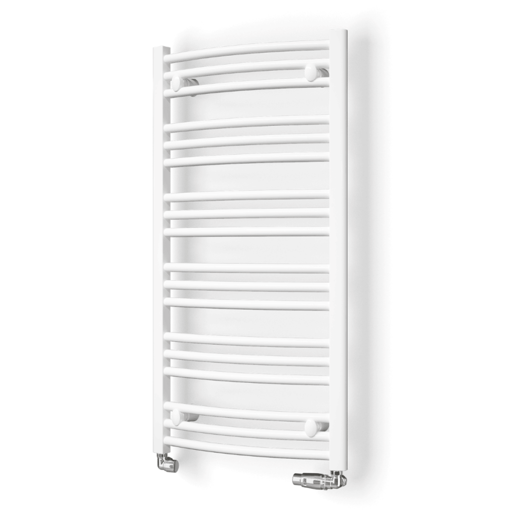 Grzejnik ENIX DT w kolorze białym z zaworem