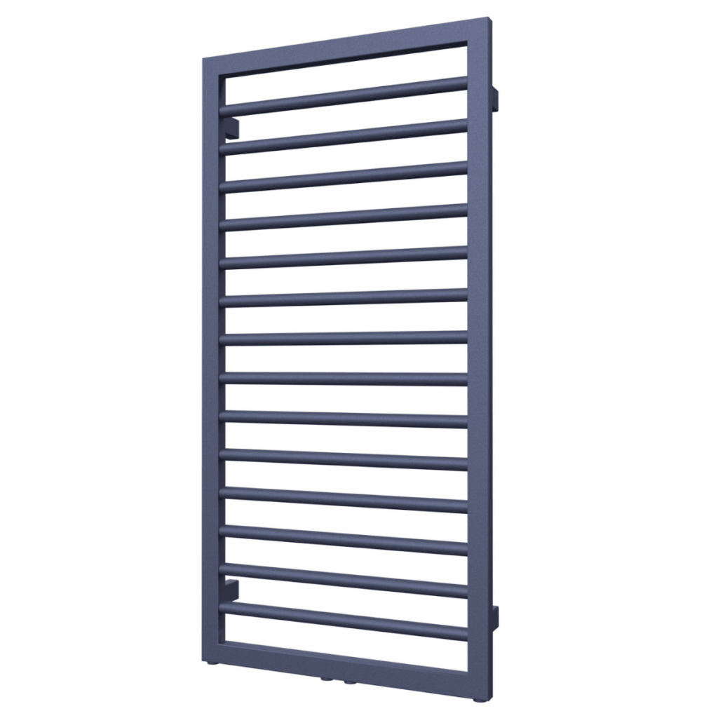 Minimalistyczny grzejnik ENIX Form w kolorze niebieskiem