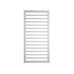 Minimalistyczny grzejnik ENIX Form w białym kolorze - widok z przodu