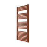 Praktyczny grzejnik ENIX Loko w kolorze terakota do nowoczesnej łazienki