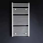 Grzejnik ENIX Pini w kolorze białym - widok z przodu