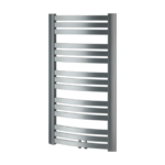 Grzejnik Quattro QX z podłączeniem środkowym w kolorze srebrnym