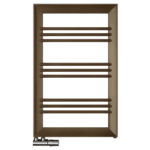 Dekoracyjny grzejnik ENIX Rama w kolorze bronze w z zaworem - widok z przodu