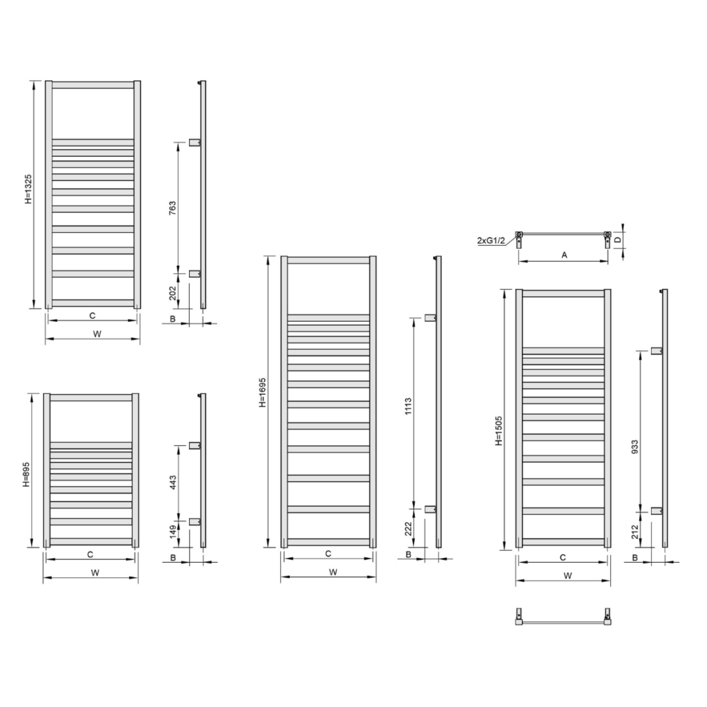 Revo_tech_1200x1200 Grzejnik ENIX Revo - rysunek techniczny