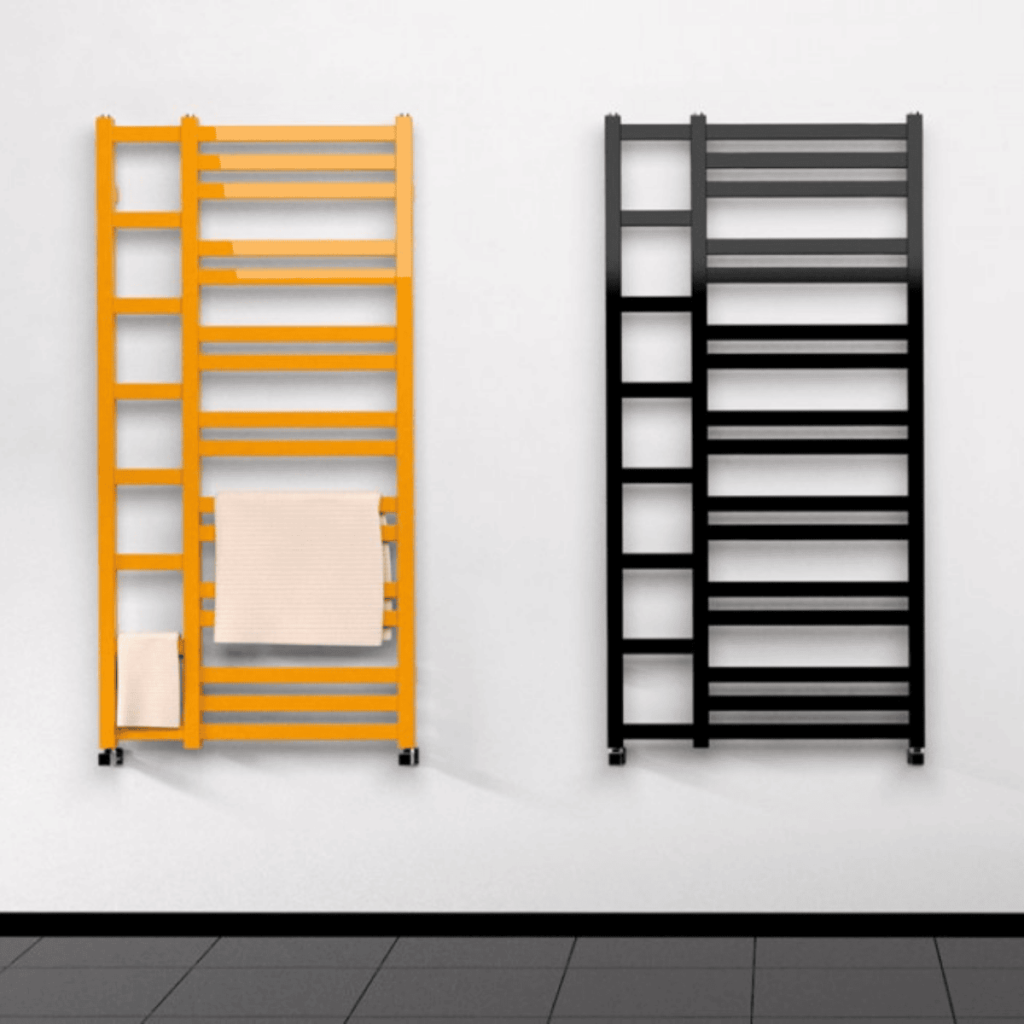 Grzejniki ENIX Tales w kolorze ż&oacute;ltym i czarnym