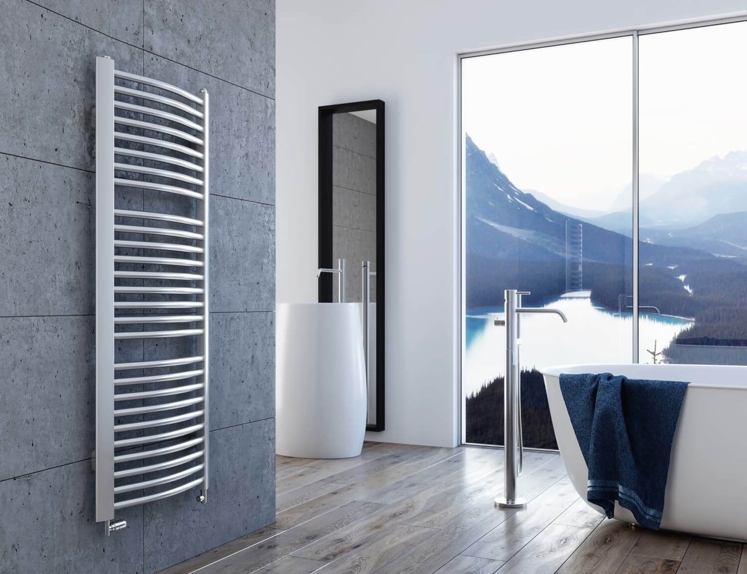 Arrow  grey - The perfect bathroom radiator