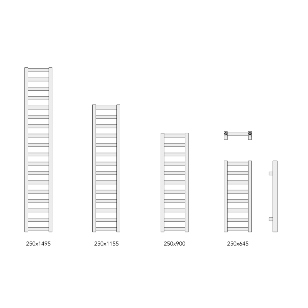 Grzejnik ENIX Ginger - rysunek techniczny